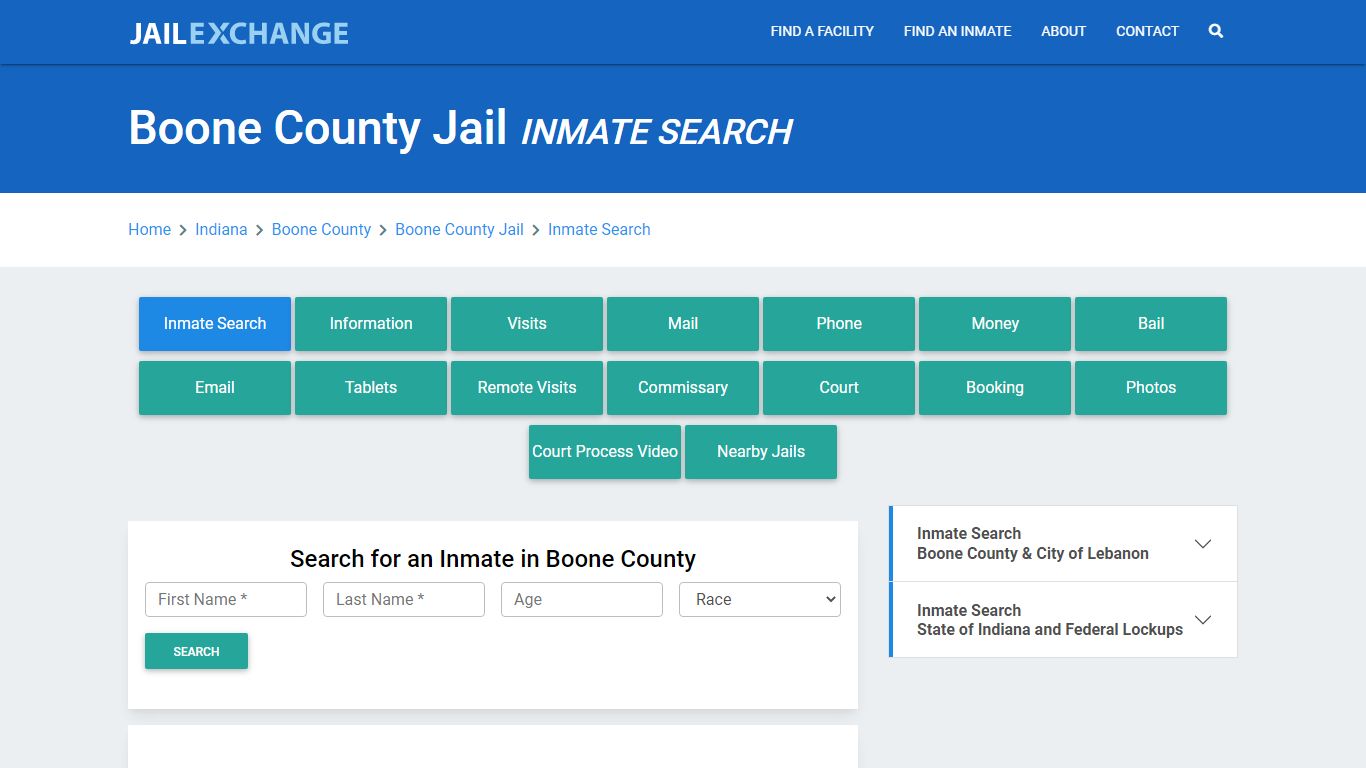 Boone County Jail, IN Inmate Search: Roster & Mugshots